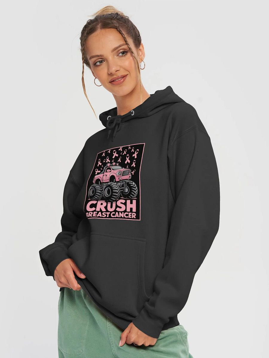 Women "CRUSH BREAST CANCER" premium pullover hoodie product image (3)