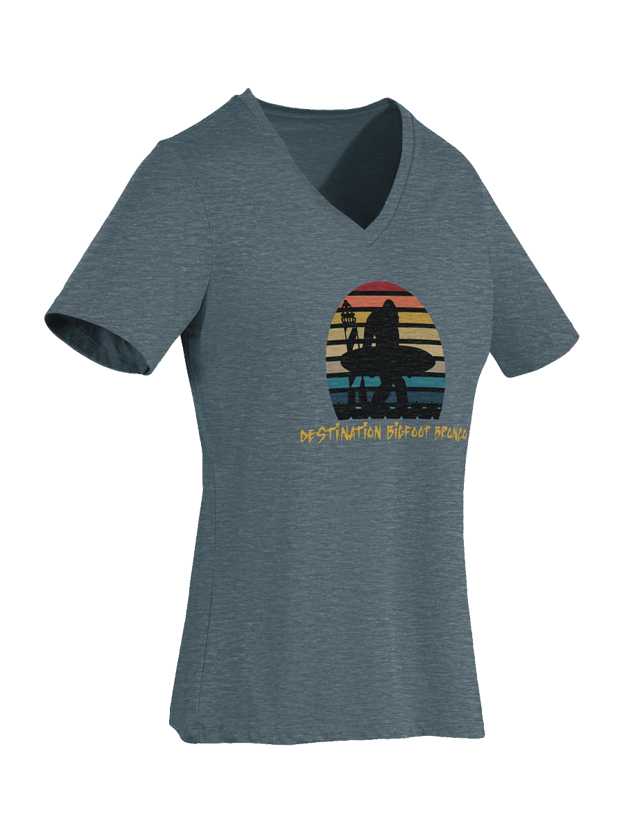 Destination Bigfoot Bronco Classic Logo Bella+Canvas Women's Relaxed V-Neck T-Shirt (Multiple Colors Available) product image (40)
