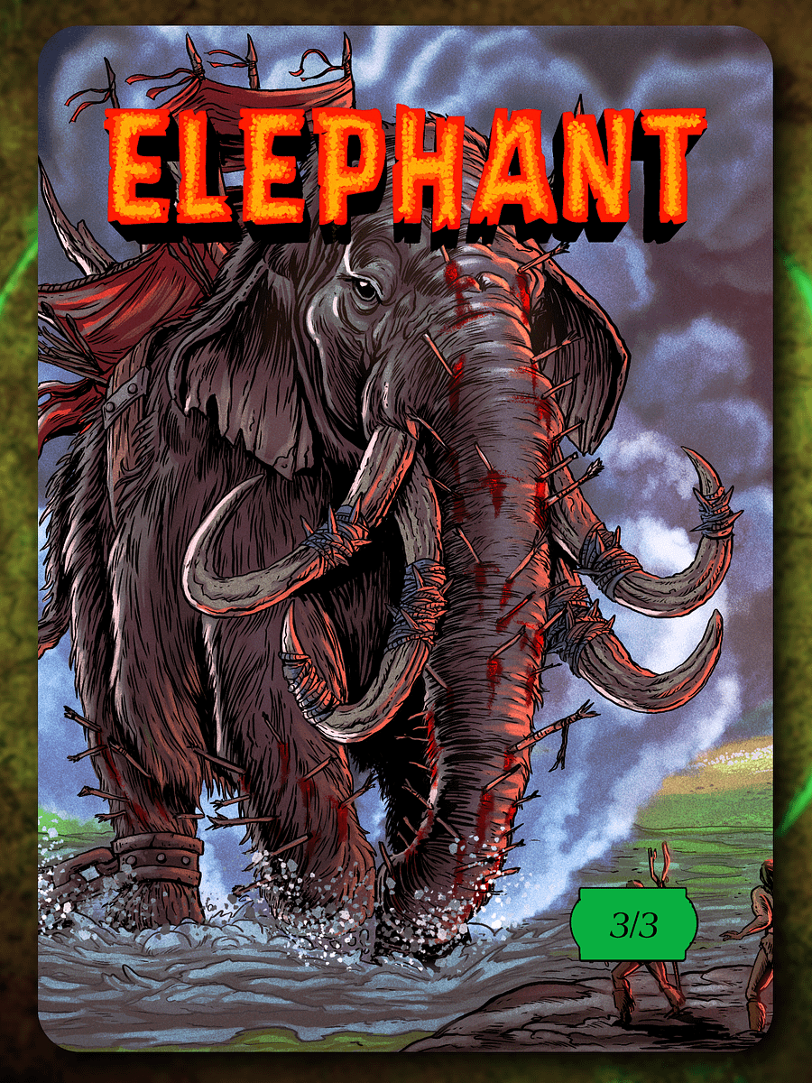 Elephant 3/3 Full Art Token product image (1)