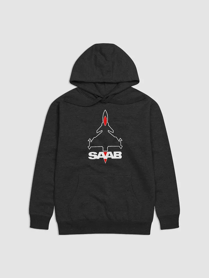 Classic unisex SAAB JET front and BORN FROM JETS at the rear Hoodie product image (2)
