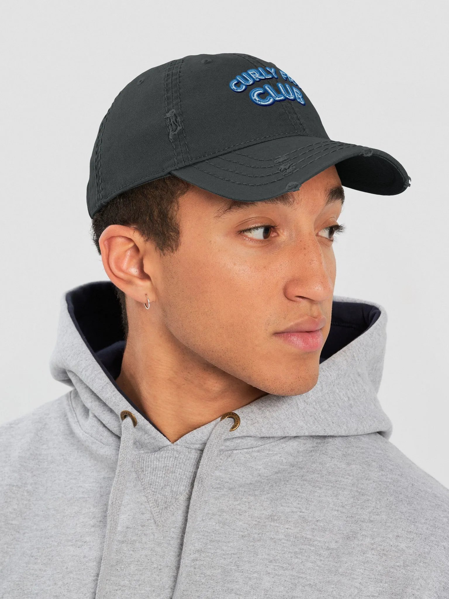 CURLY FRY CLUB distressed dad hat product image (3)