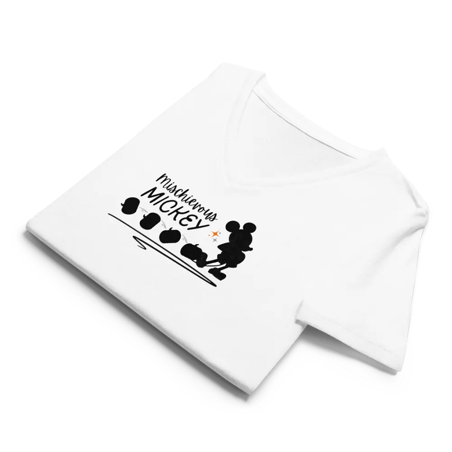 Mischievous Mickey Fall Women's V Neck Tee product image (8)