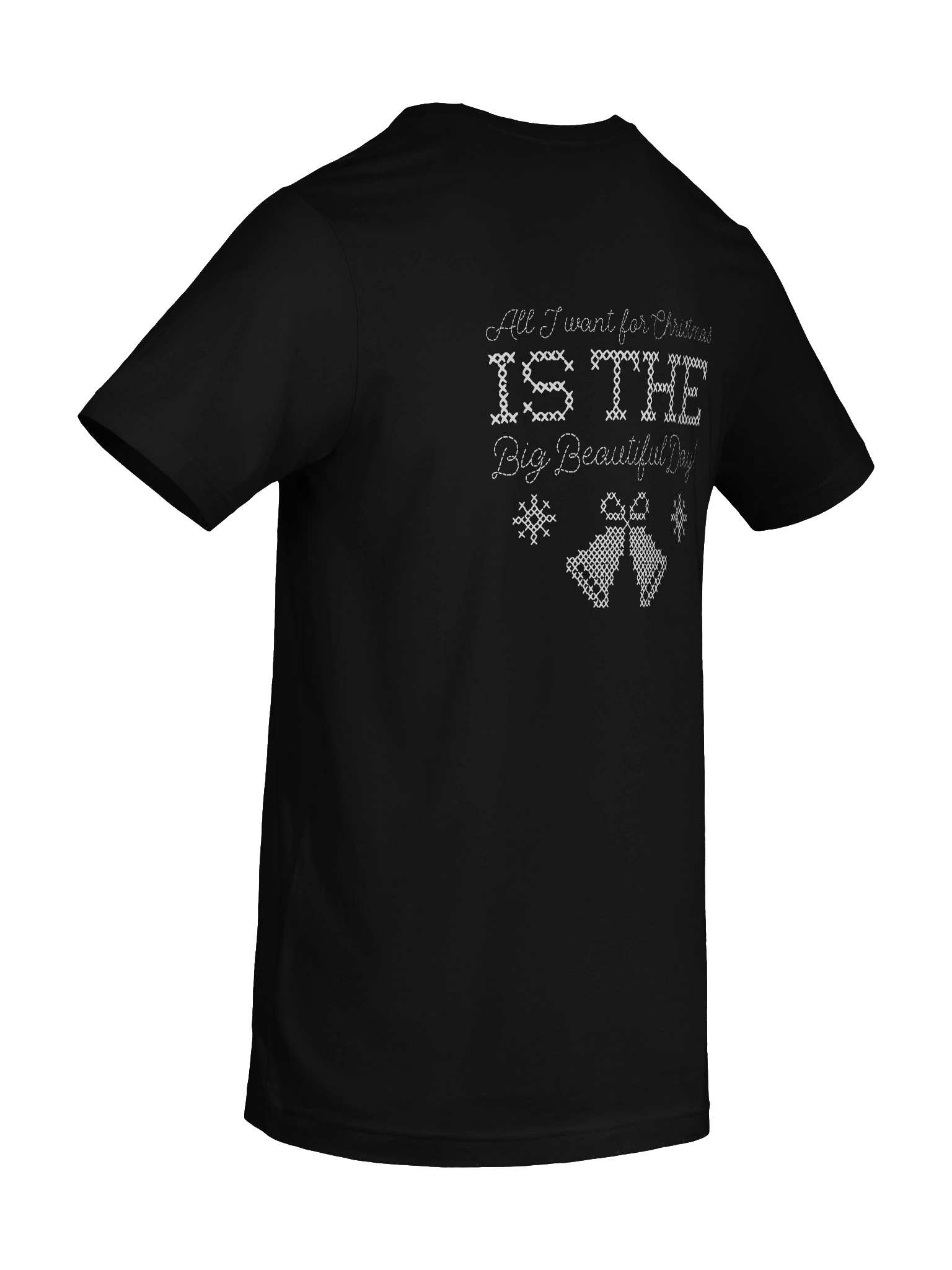 All I Want For Christmas Cross-Stitch Tee | Bella+Canvas product image (10)