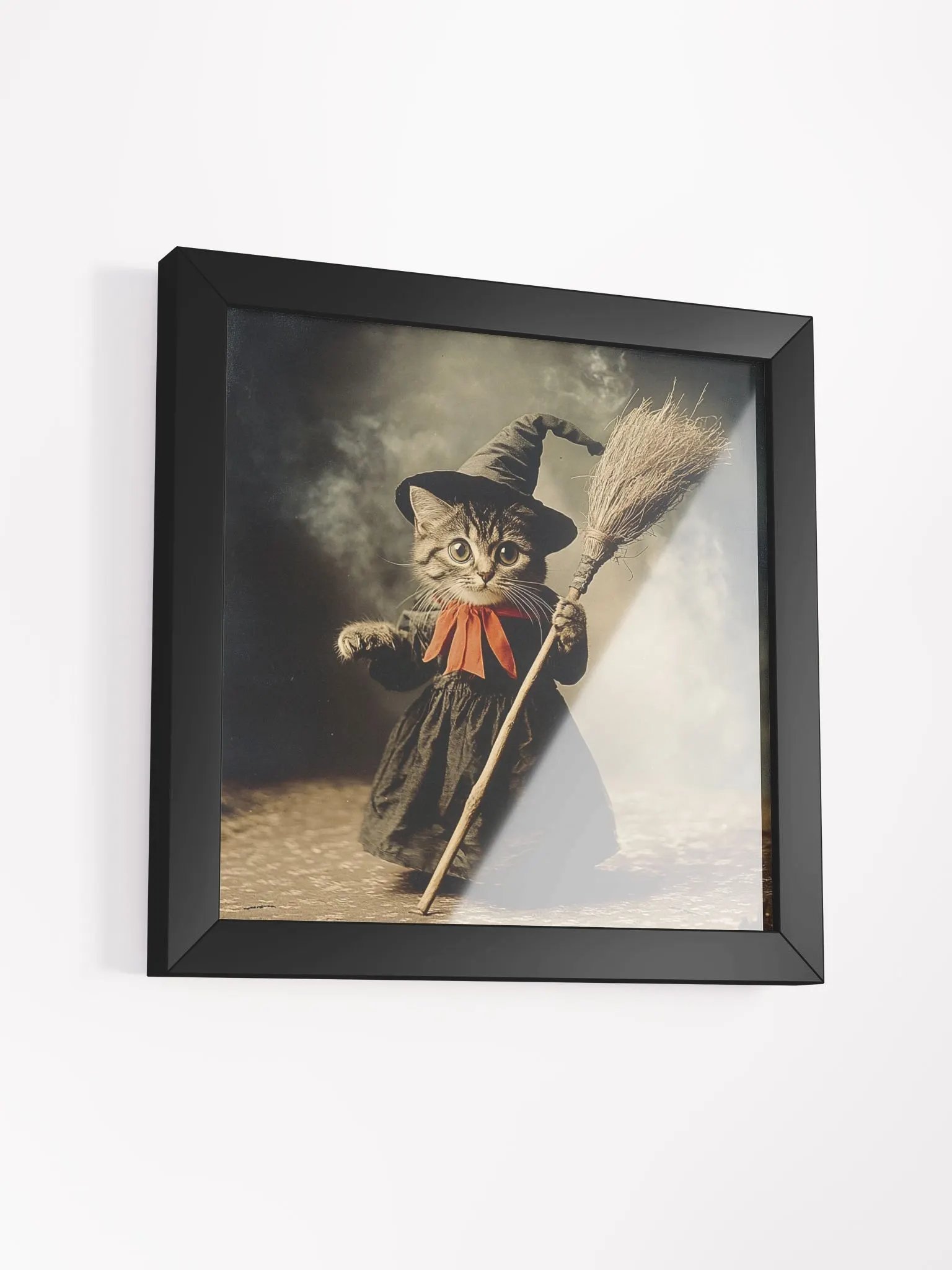 Grey Tabby Kitten Witch Photography Wall Art product image (25)