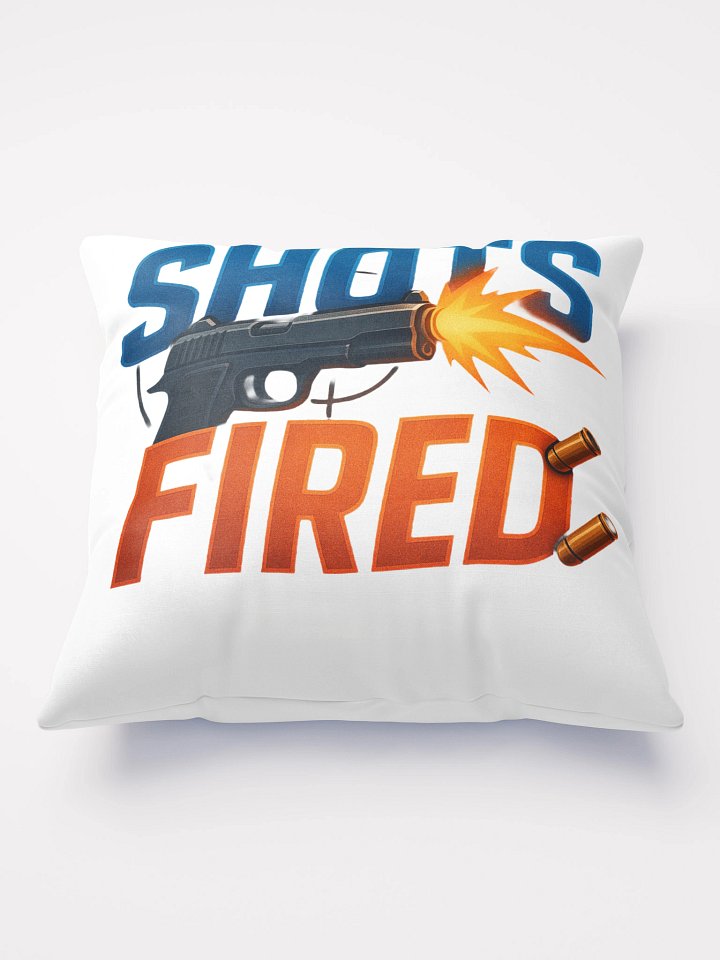 Shots Fired Pillow NEW product image (1)