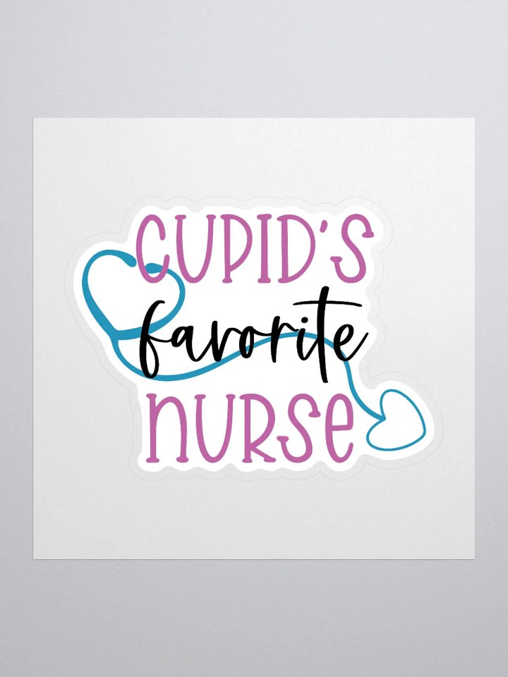 Cupid’s Favorite Nurse Sticker product image (2)