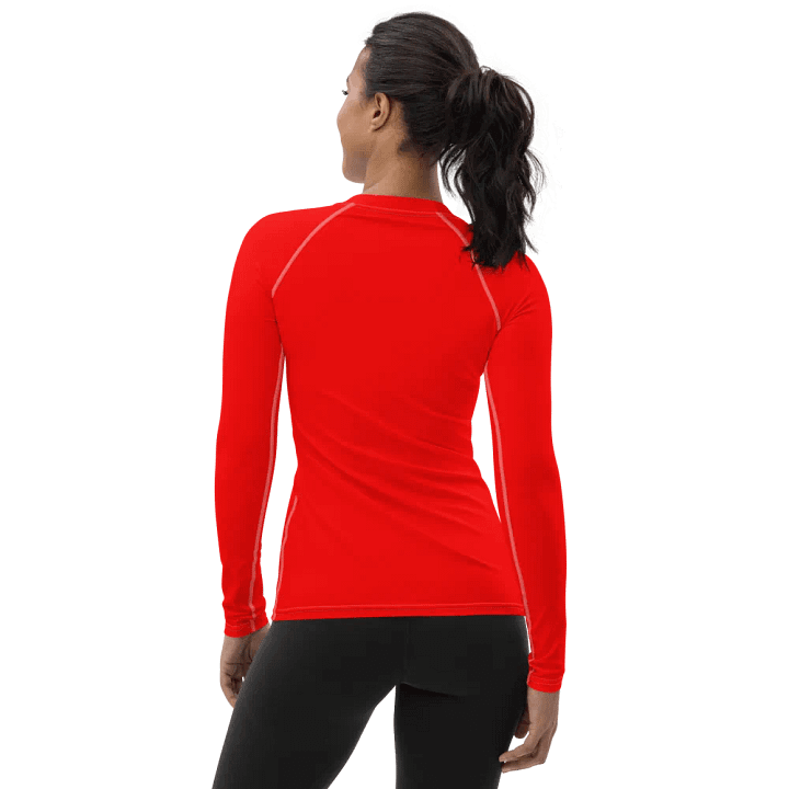 Plain Color Red Rash Guard product image (2)
