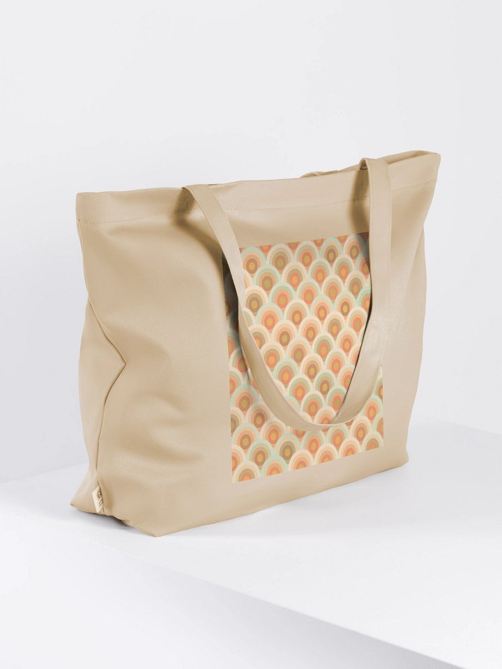 Retro Arches Organic Tote Bag product image (1)