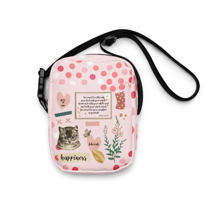Matthew 22:37-39 | Chic Boho Collage Crossbody Bag product image (1)