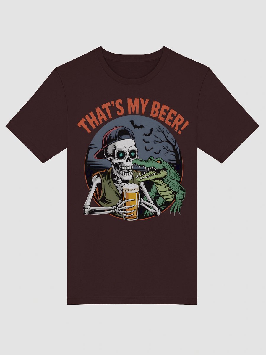 Skeleton & Crocodile 'That's My Beer!' T-Shirt product image (38)