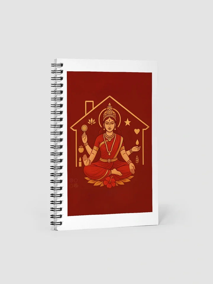 Goddess Ritual, Happy Home with Ashta Lakshmi Spiral Notebook product image (1)