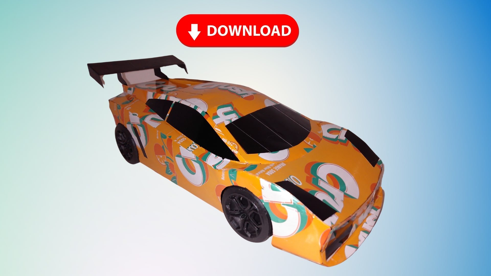 Soda Can Car Lamborghini sports car DIGITAL Plans product image (1)