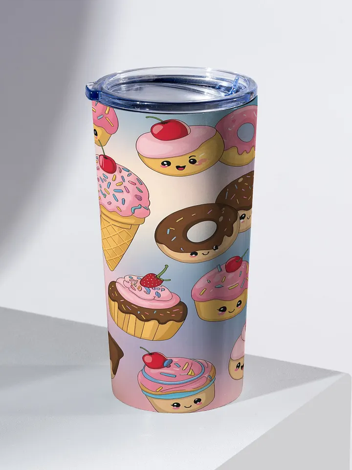 Kawaii Sweet Treats Cartoon 20oz Stainless Steel Tumbler product image (1)