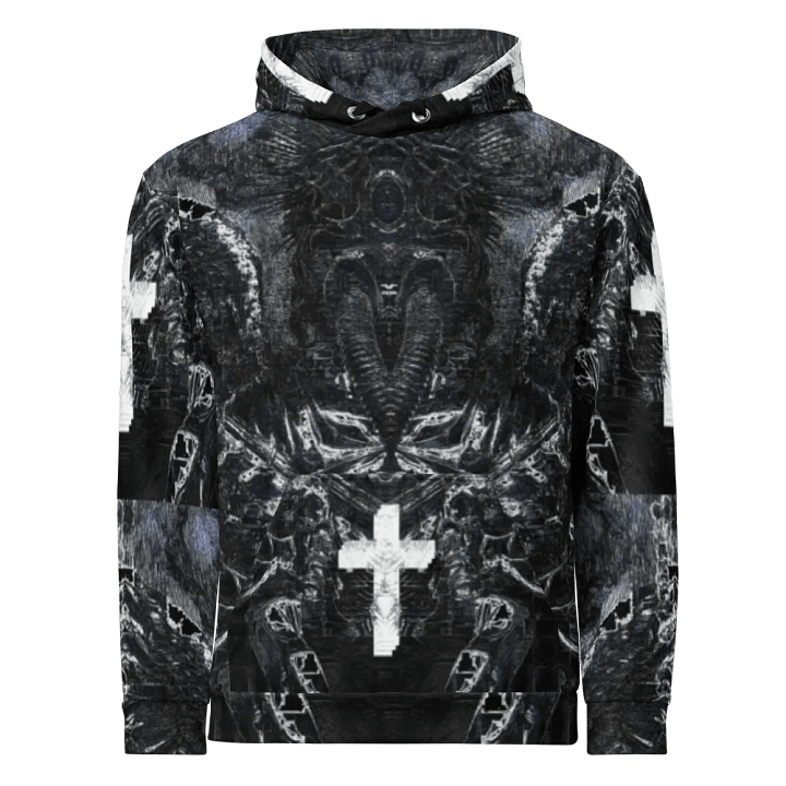 Gothic Cruciform Angel Unisex AOP Hoodie product image (1)