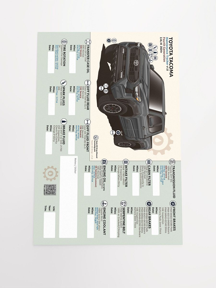 4TH GEN MAINTENANCE TRACKER V1.0 - Underground product image (2)