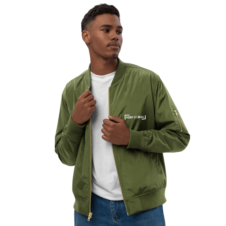 Threadfast Apparel Premium Bomber Jacket - Font Style (4) product image (1)