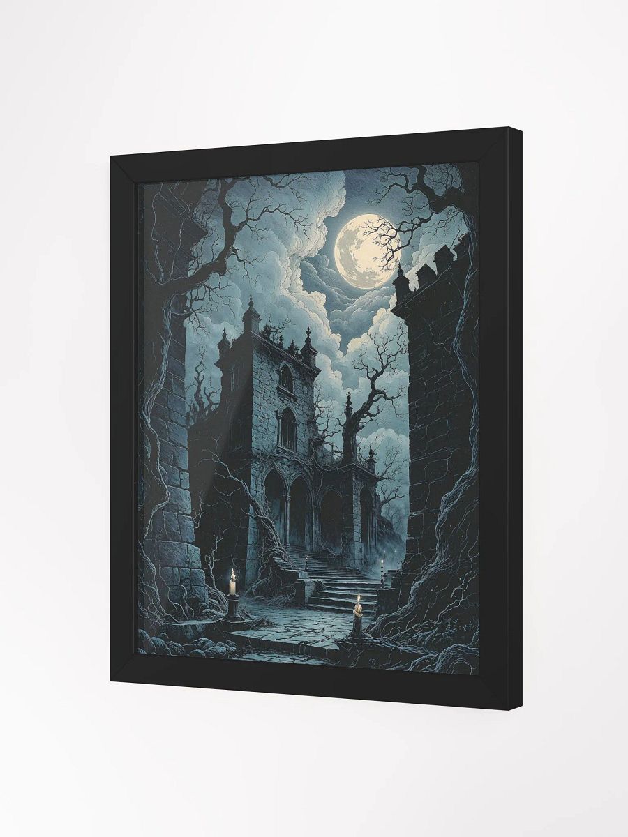 Moonlit Gothic Ruin Framed Print product image (2)