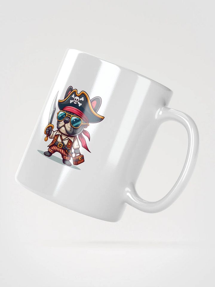 Pirate Puppers White Glossy Mug – Cute and Nautical Dog Design product image (5)