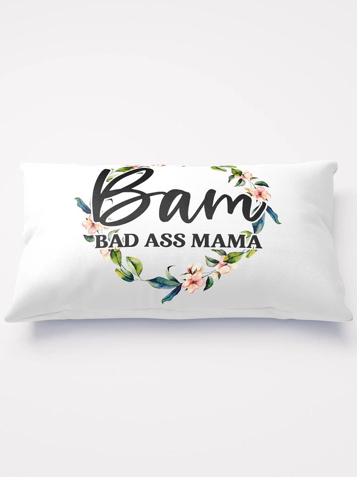 'Floral Bad A** Mama' All-Over Print Pillow product image (1)
