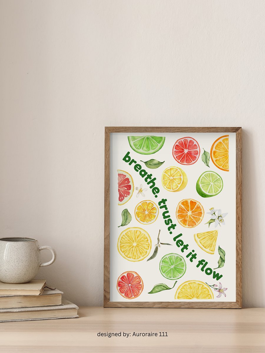 Let It Flow - Printable Wall Art | Digital Poster Download | Multiple Sizes Included product image (3)