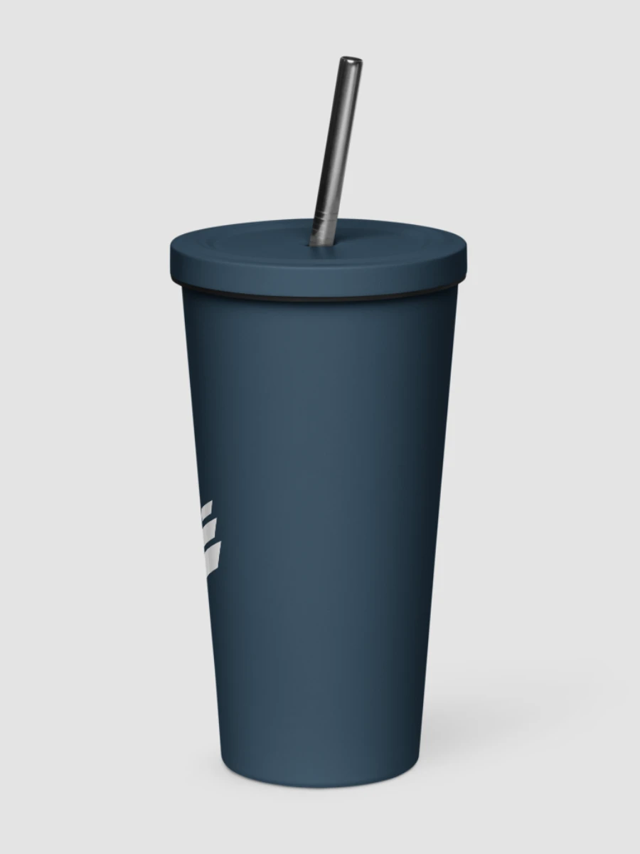 Insulated Tumbler with Straw - Navy product image (4)