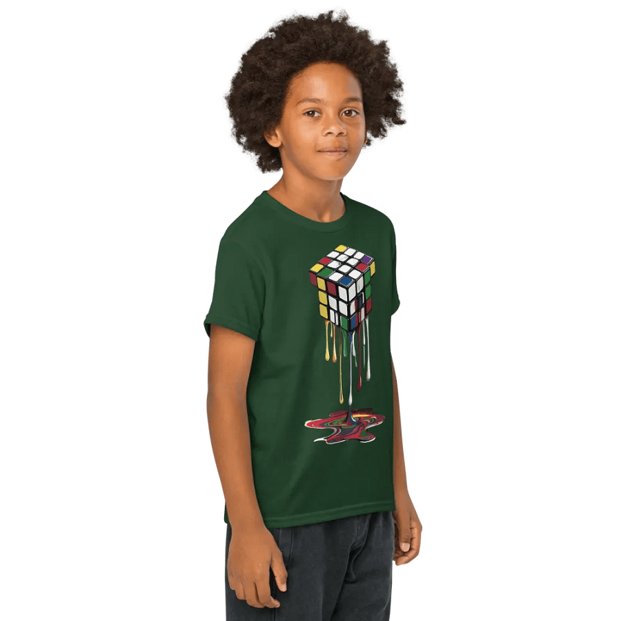 Swirling Rubik's Youth Sports Tee product image (21)