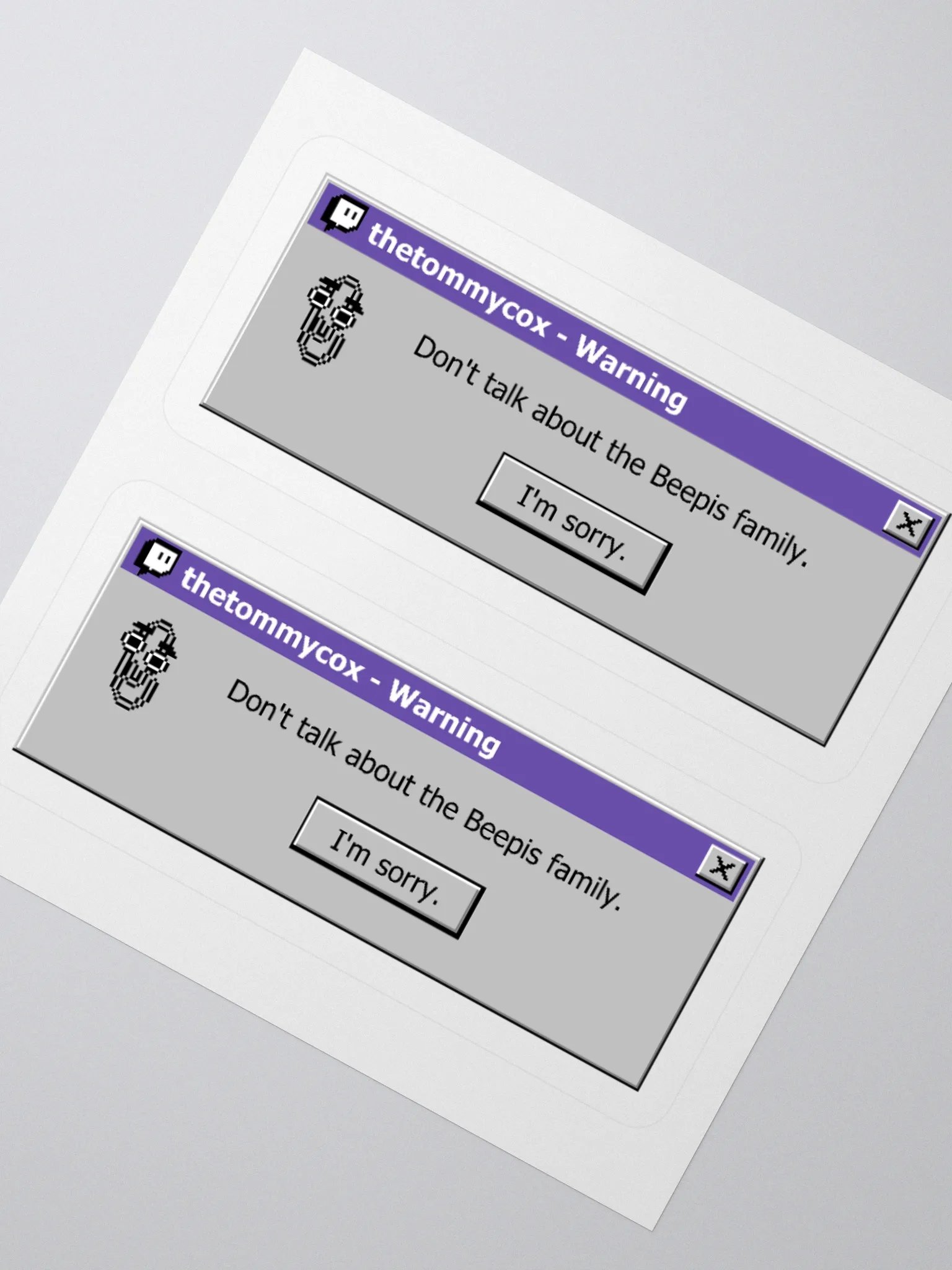 Warning Sticker product image (2)