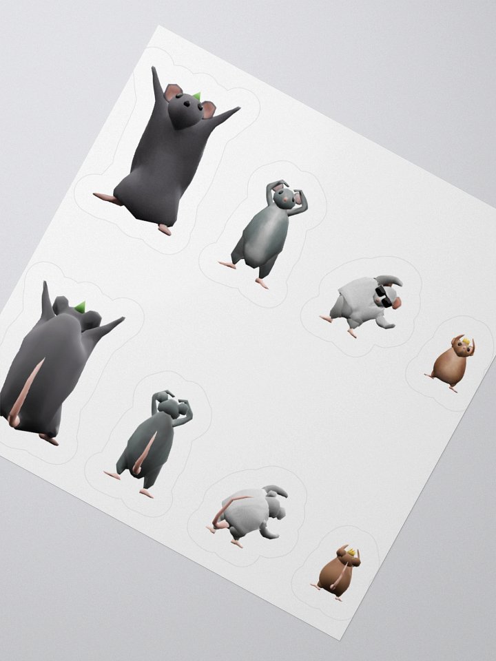 Rat Party YMCA Sticker Set product image (4)