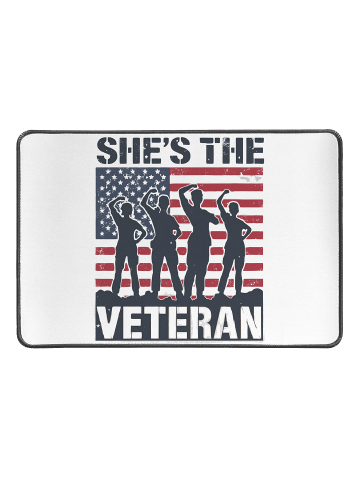 She’s The Veteran Desk Mat product image (1)