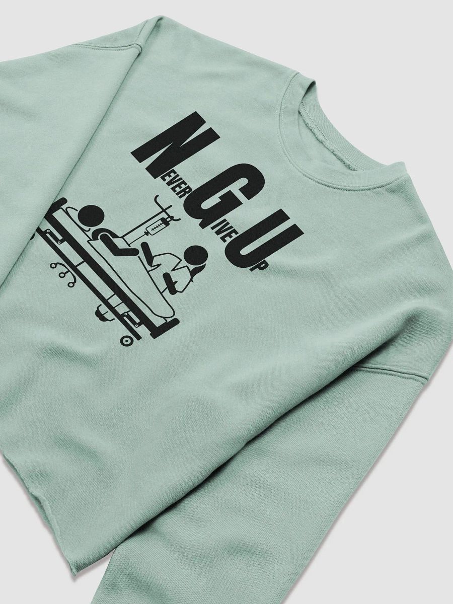 Never give up Fleece Crop Sweatshirt product image (9)