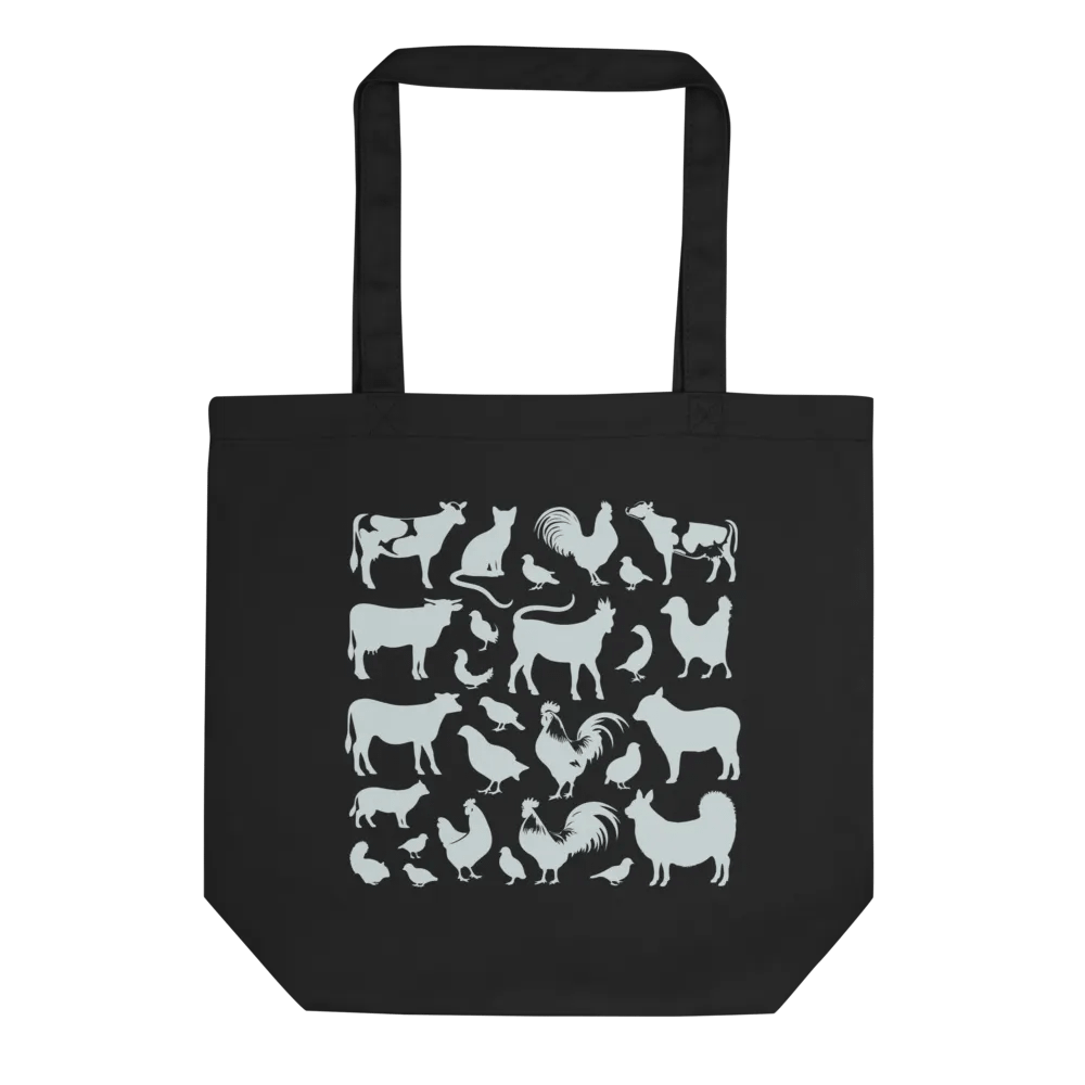 "Farm animals" black bag (medium size) product image (1)