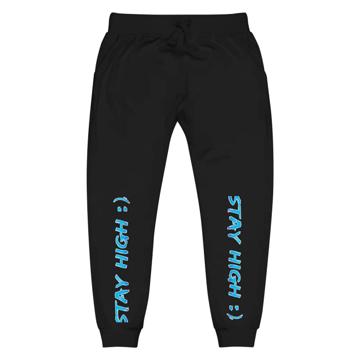 Cotton Heritage Stay High Unisex Fleece Sweatpants (Blue Gradient Text) product image (1)