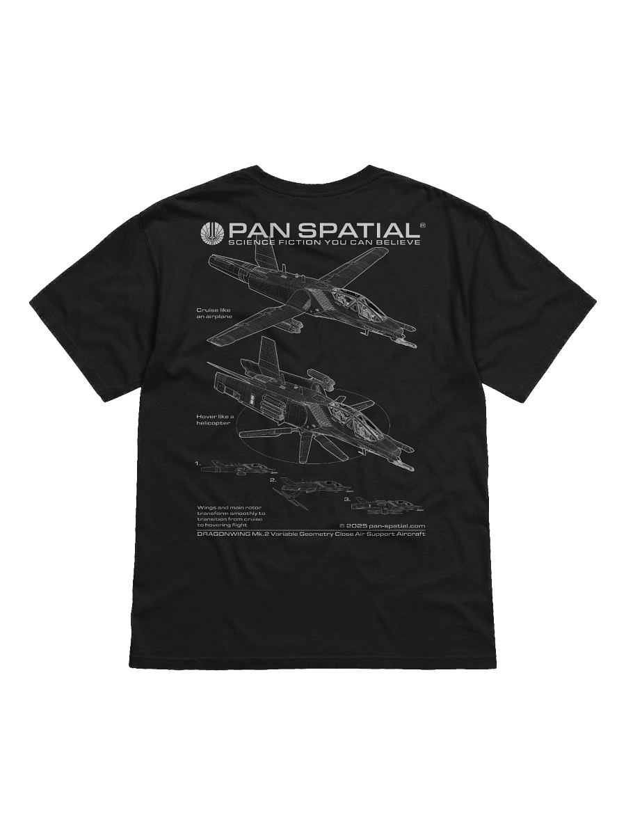 Pan-Spatial 'DRAGONWING' T-shirt product image (2)