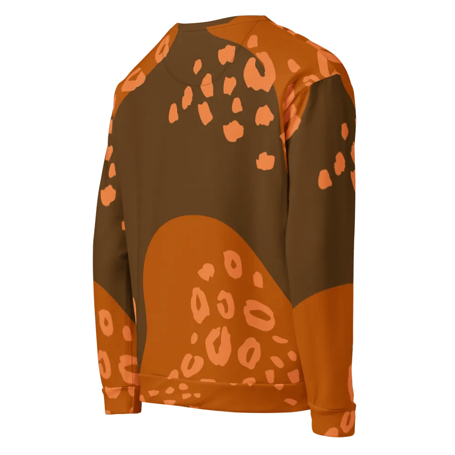 Orange Fluid Leopard All-Over Sweatshirt product image (3)