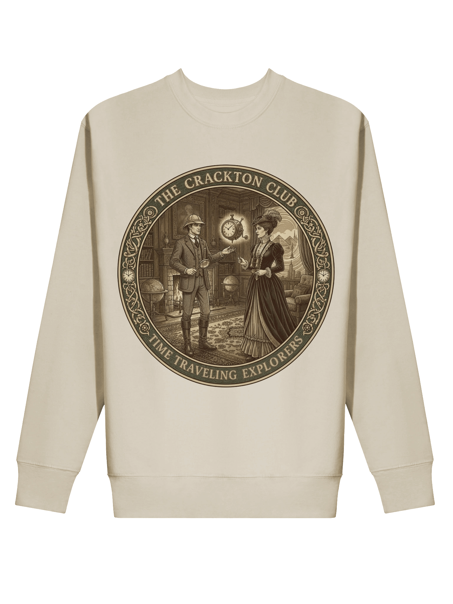 “The Crackton Club – Time Traveling Explorers” – Sweatshirt product image (58)