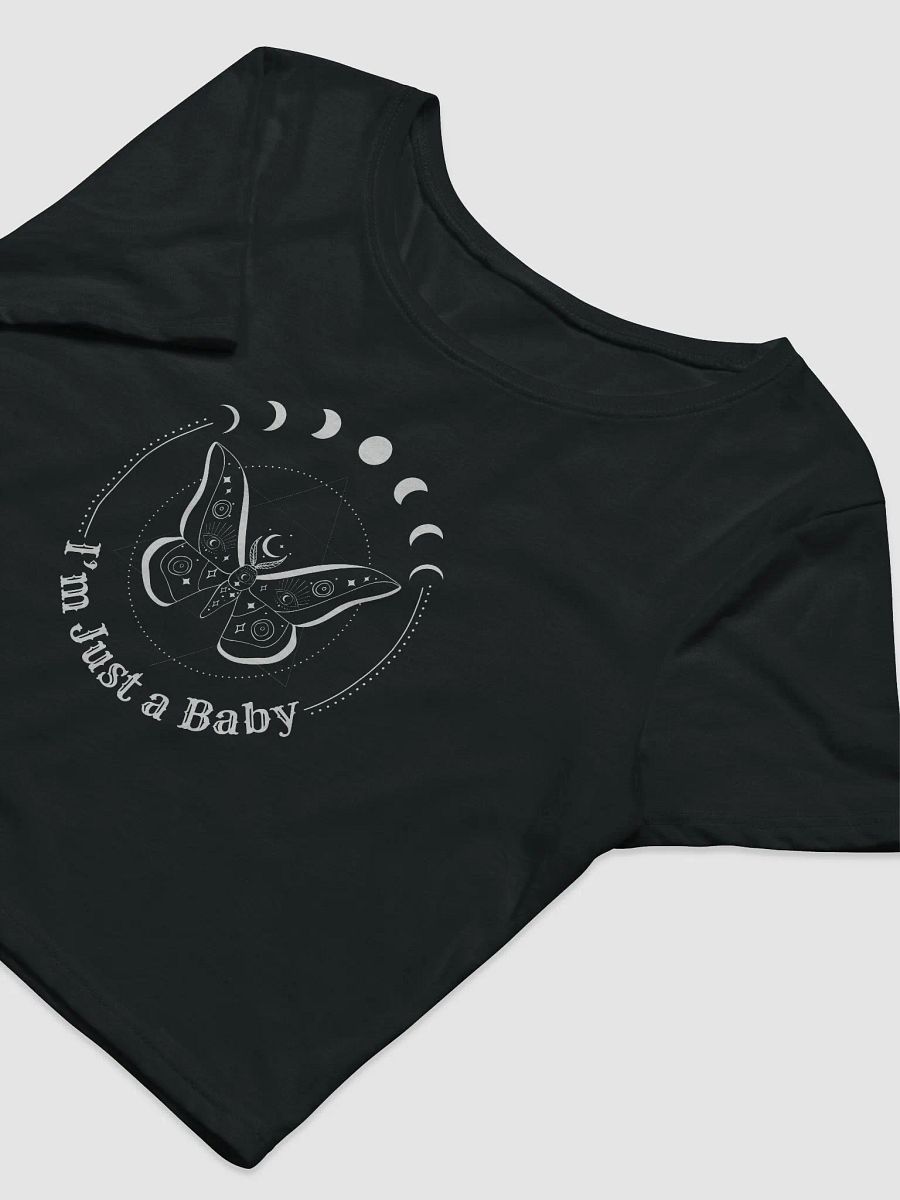 I'm Just a Baby Cropped Tee (White Design) product image (9)