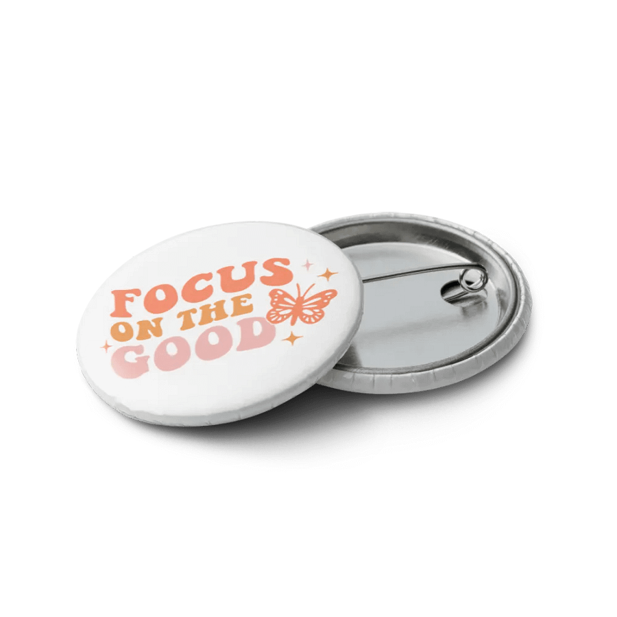 Good Vibes Mental Health Pin Button Set product image (12)