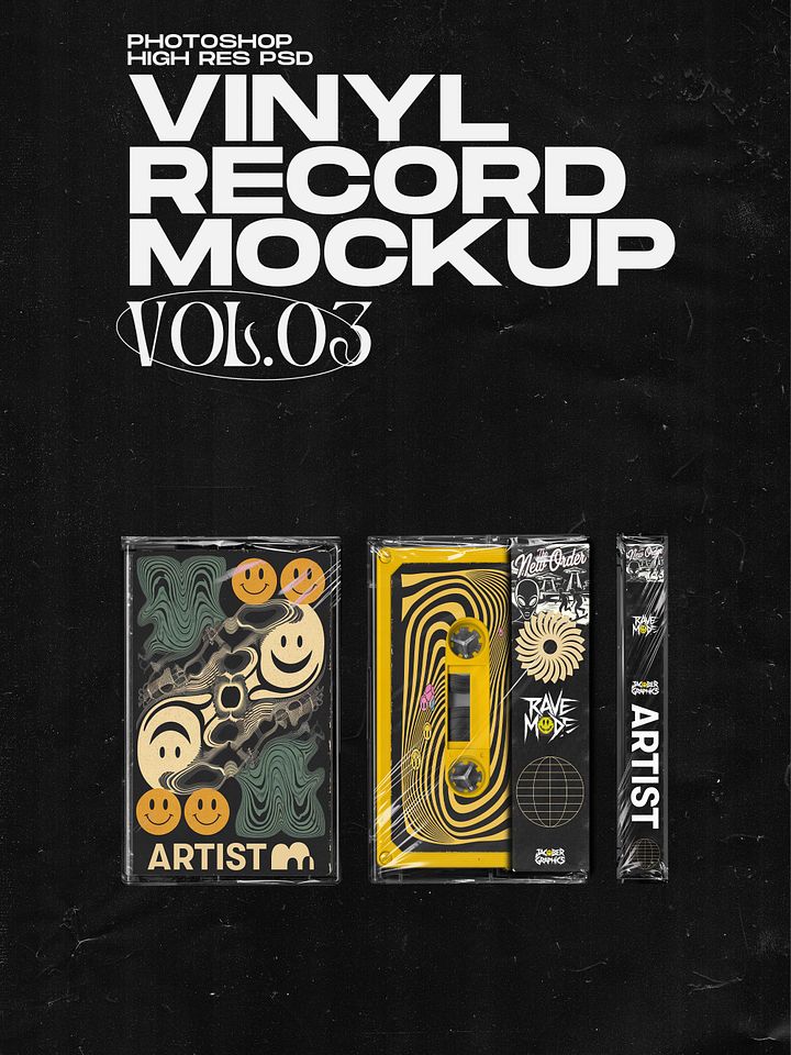 Cassette Tape Mockup Vol.3 product image (1)