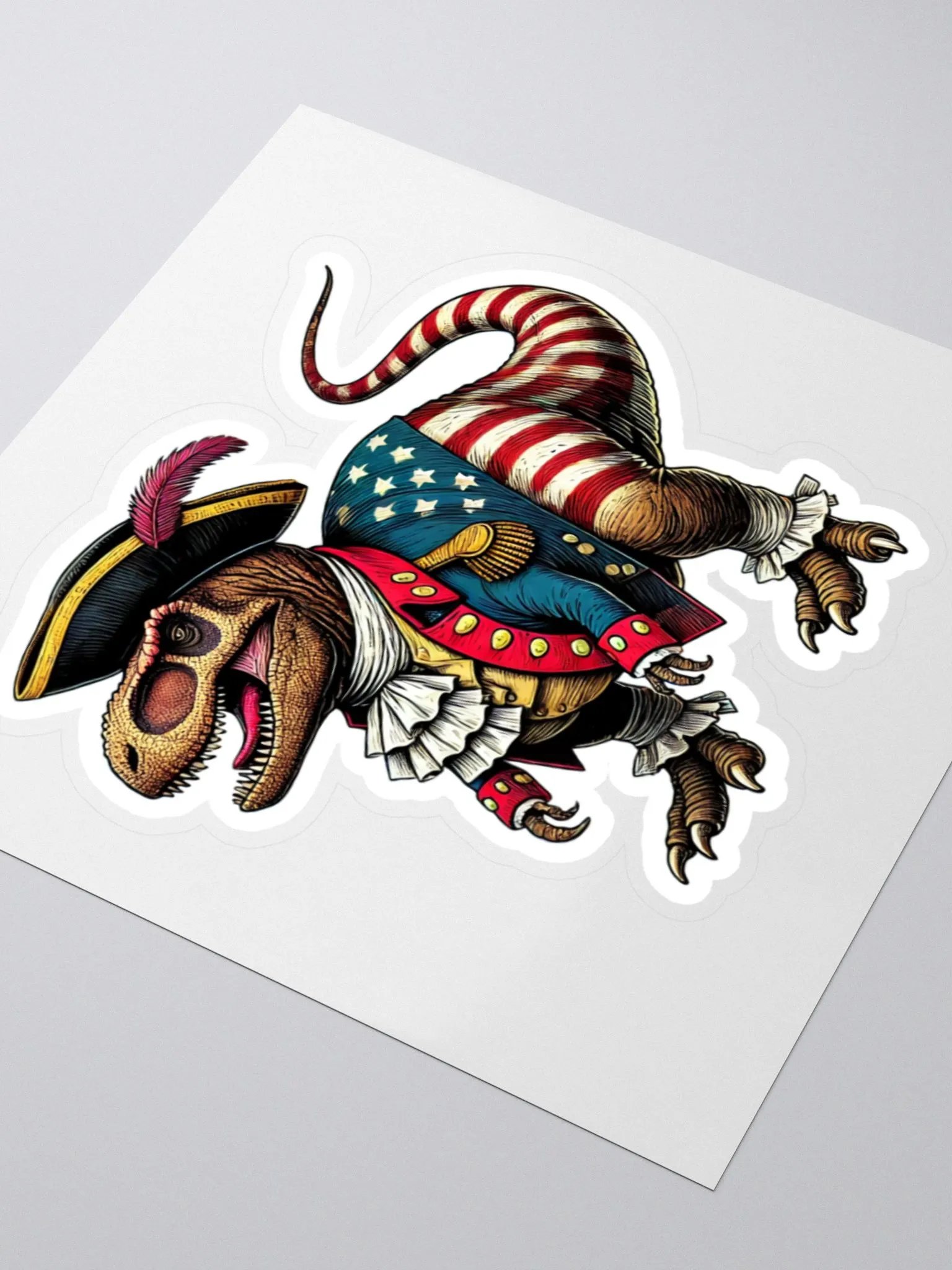 New American Dinosaur Sticker - Tyrannosaurus Prez product image (3)