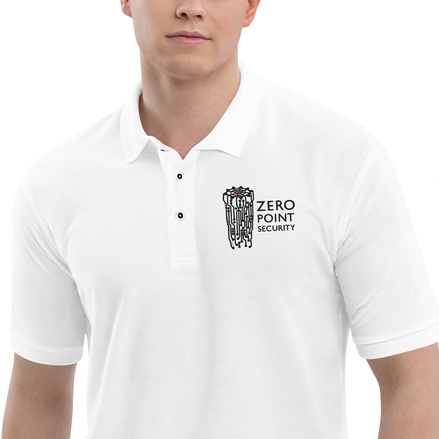 Zero-Point Polo Shirt (White) product image (7)