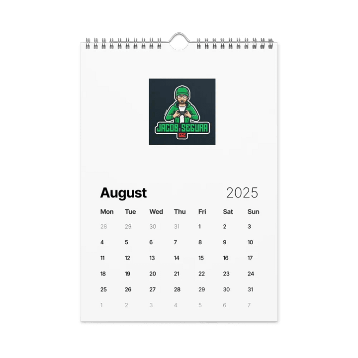 Jacob segura CGZ 2025 Calendar product image (2)