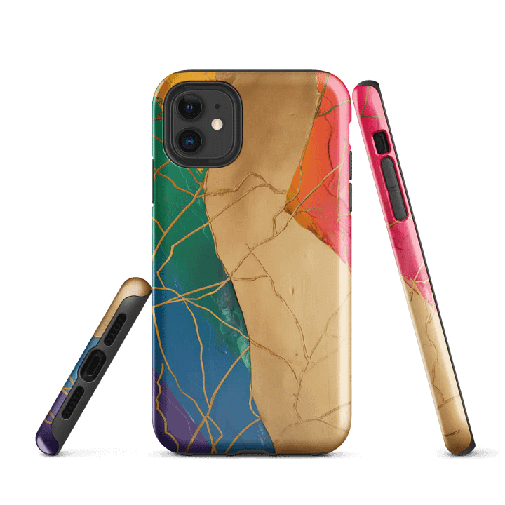 Elegant Kintsugi Tough iPhone Case product image (1)