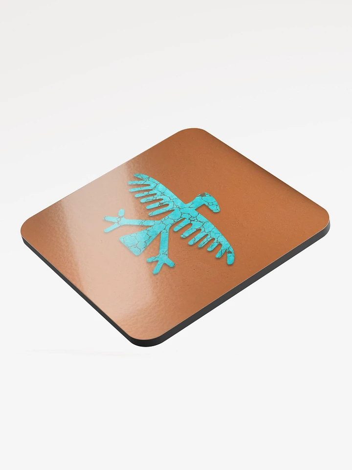 Turquoise Condor Beverage Coaster product image (1)