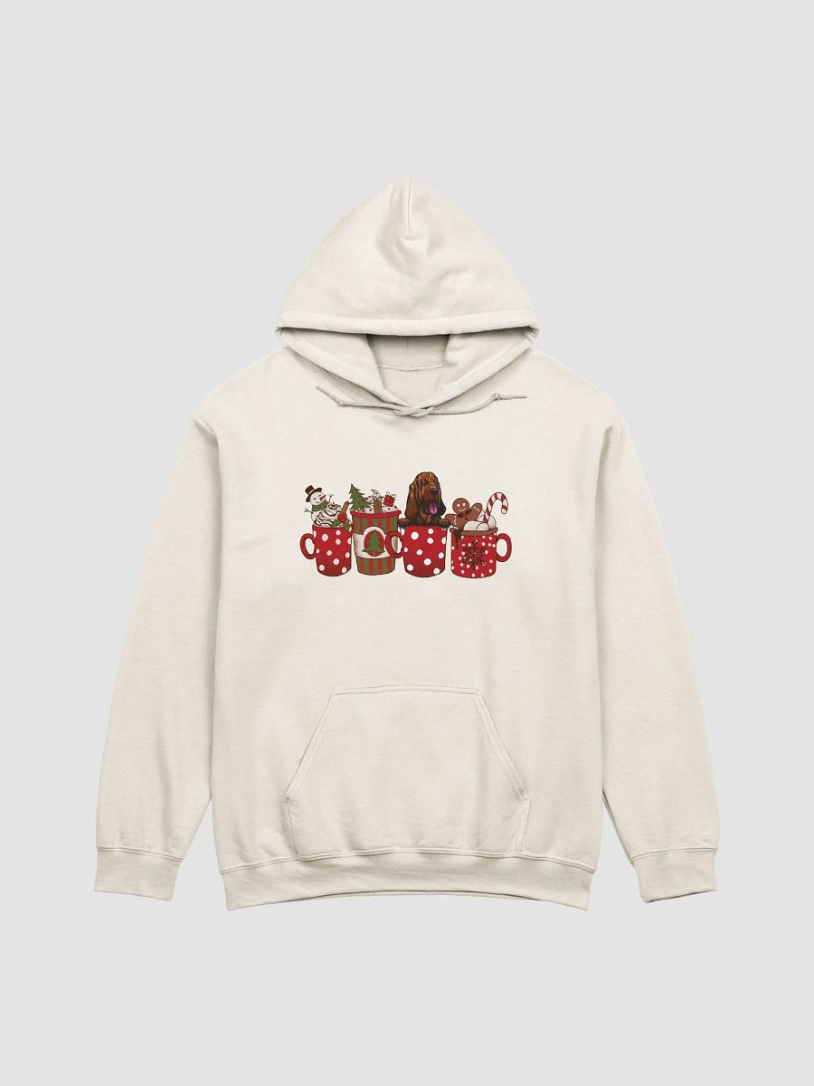 Cute Bloodhound in a Christmas Cup Hooded Sweatshirt | Funny Christmas Pup in a Cup product image (19)