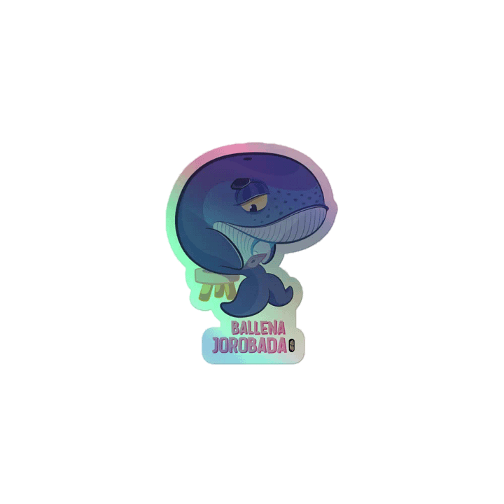 Ballena Jorobada - Sticker (Holographic Kiss Cut) product image (1)