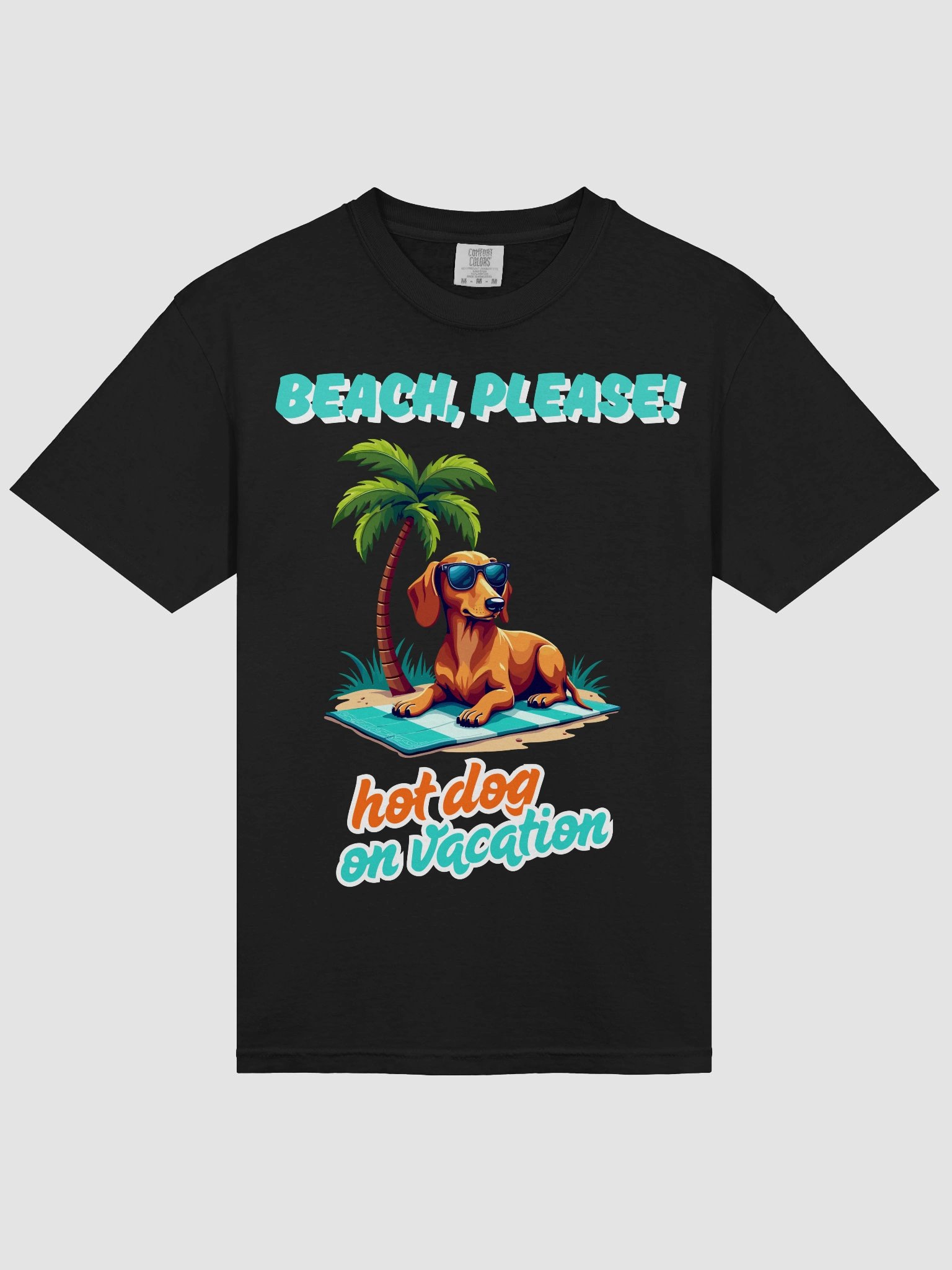 Beach, Please! – Chillaxin’ Dachshund Tee product image (5)