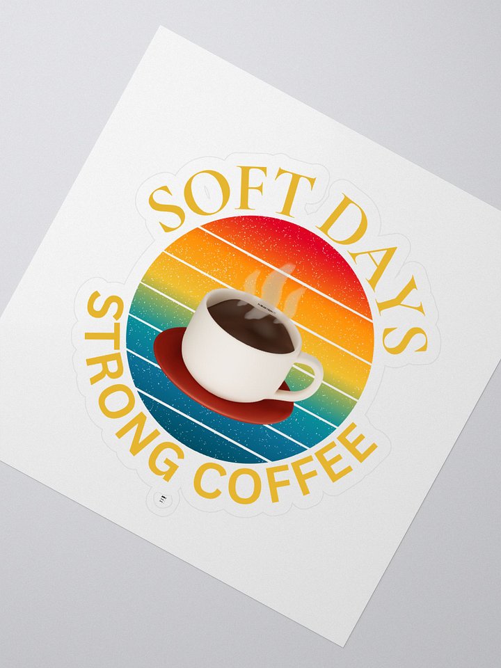 Soft Days & Strong Coffee Sticker Set product image (2)