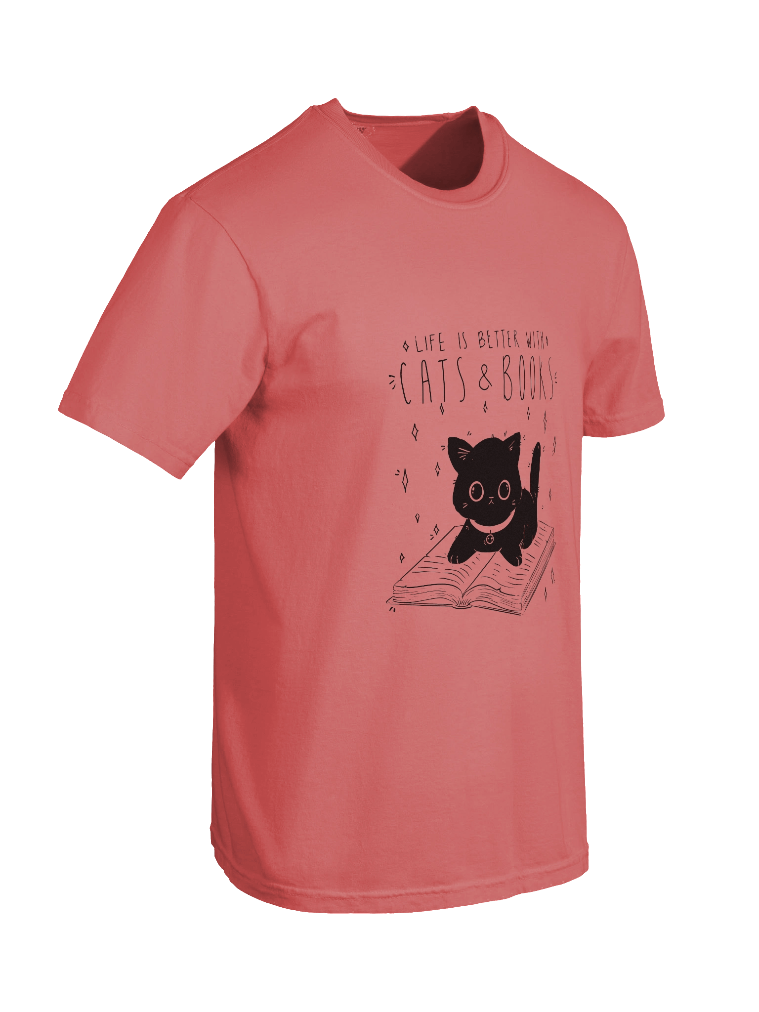 Cats and Books Dyed T-Shirt product image (101)