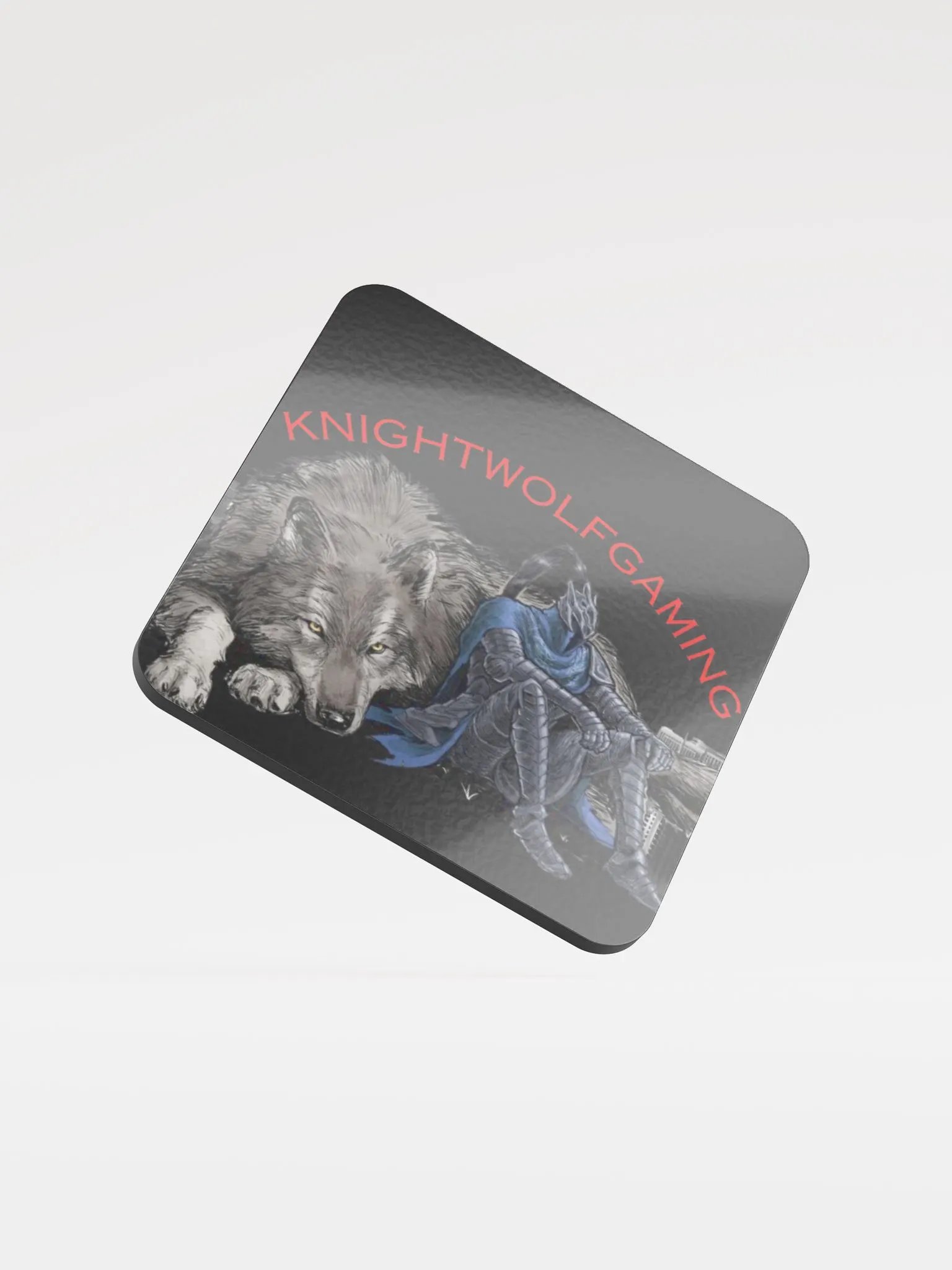 Knightwolf Gaming Glossed Cork Coaster product image (1)