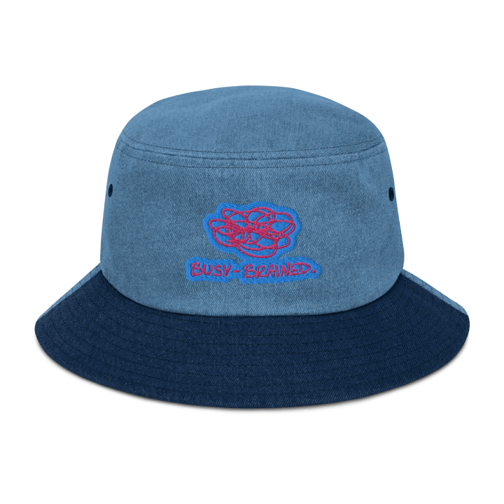 BUSY-BRAINED (bubblegum) denim bucket hat product image (1)